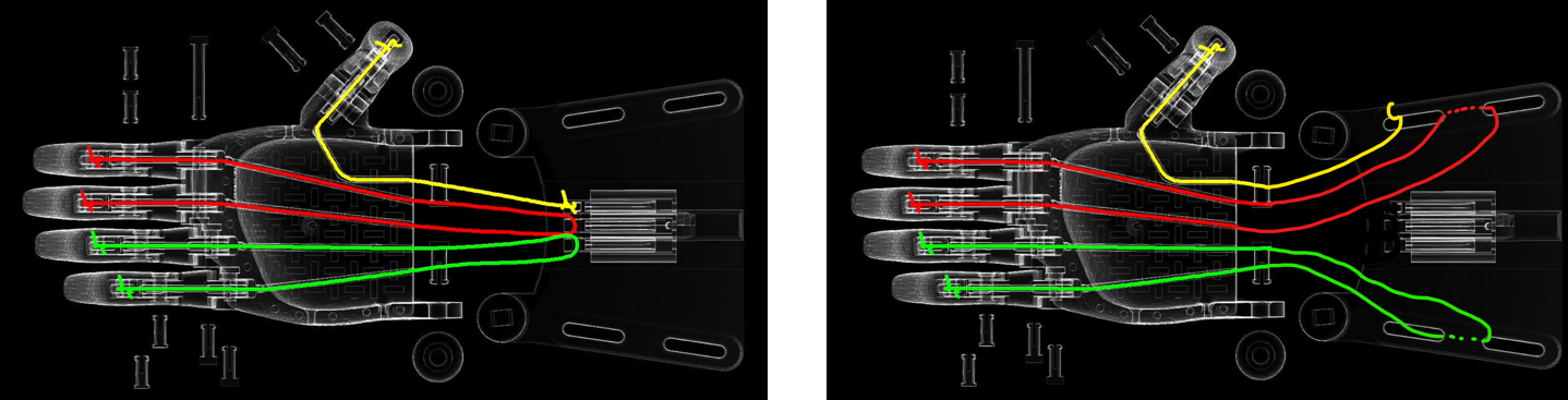 a diagram showing an alternate wiring of the tensioner strings